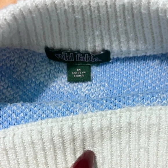 blue and white sweater - Picture 2 of 2